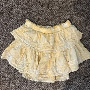 LOVE SHACK FANCY SKIRT YELLOW/ GOLD